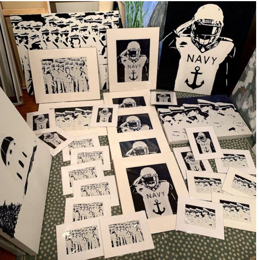 Go Navy Beat Army Art, Coasters & Cards | Annapolis Art | USNA Art