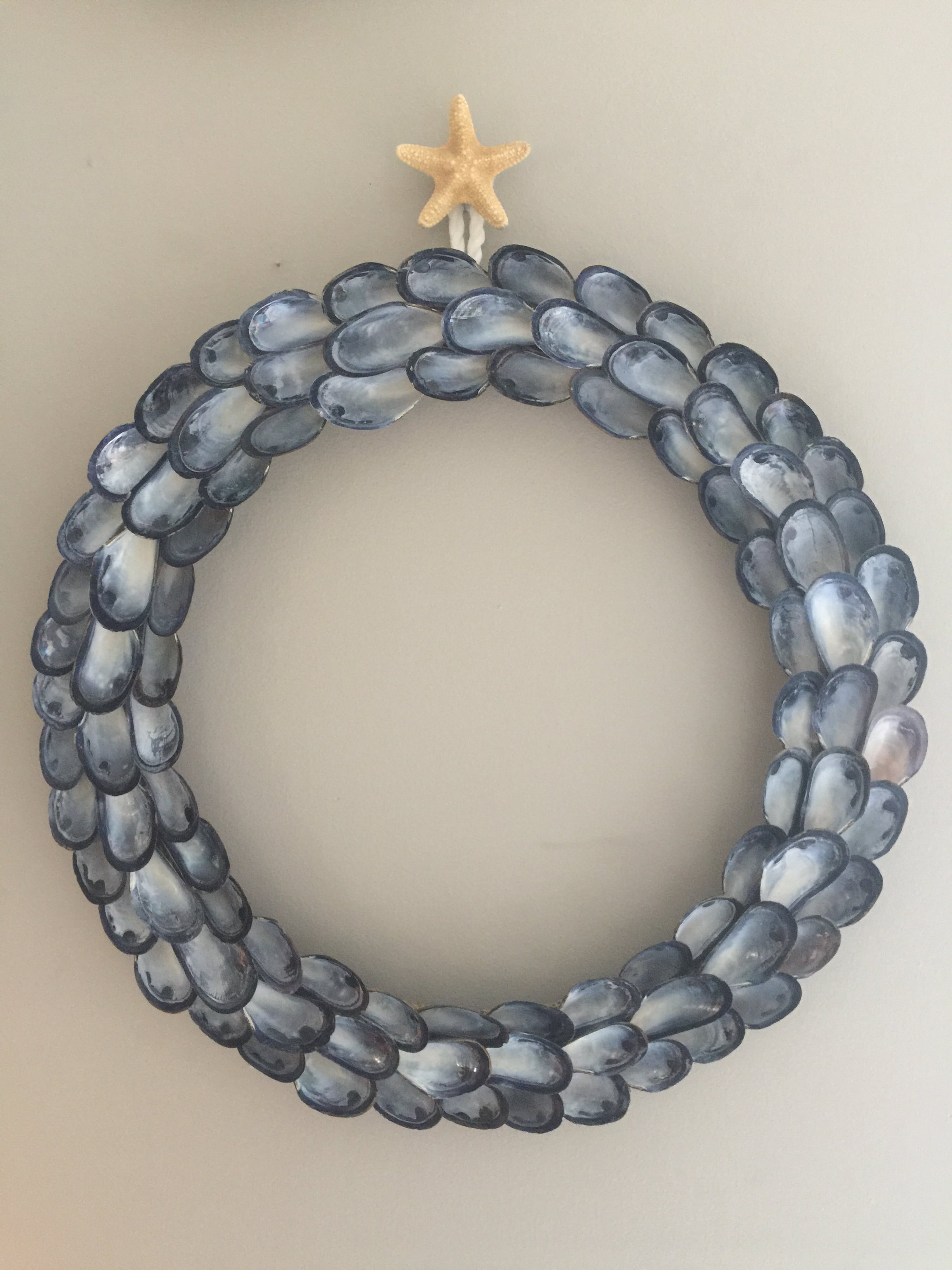Muscle Shell Wreath Handmaid Mussel Shell Wreath | HERE. a pop-up shop | HERE. a pop-up shop